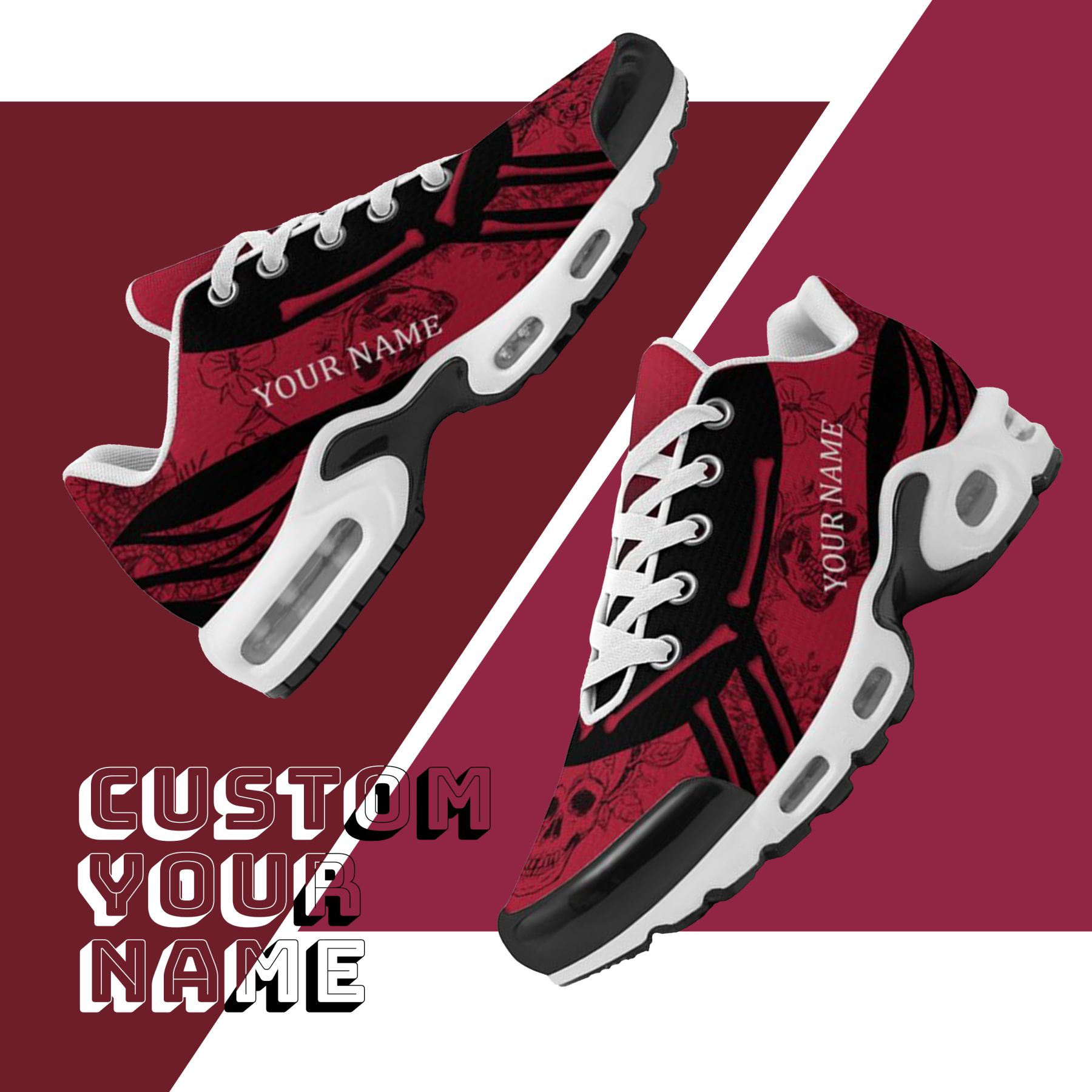 Personalized Atlanta Sneakers, Custom Breathable Walking Shoes, Patrio