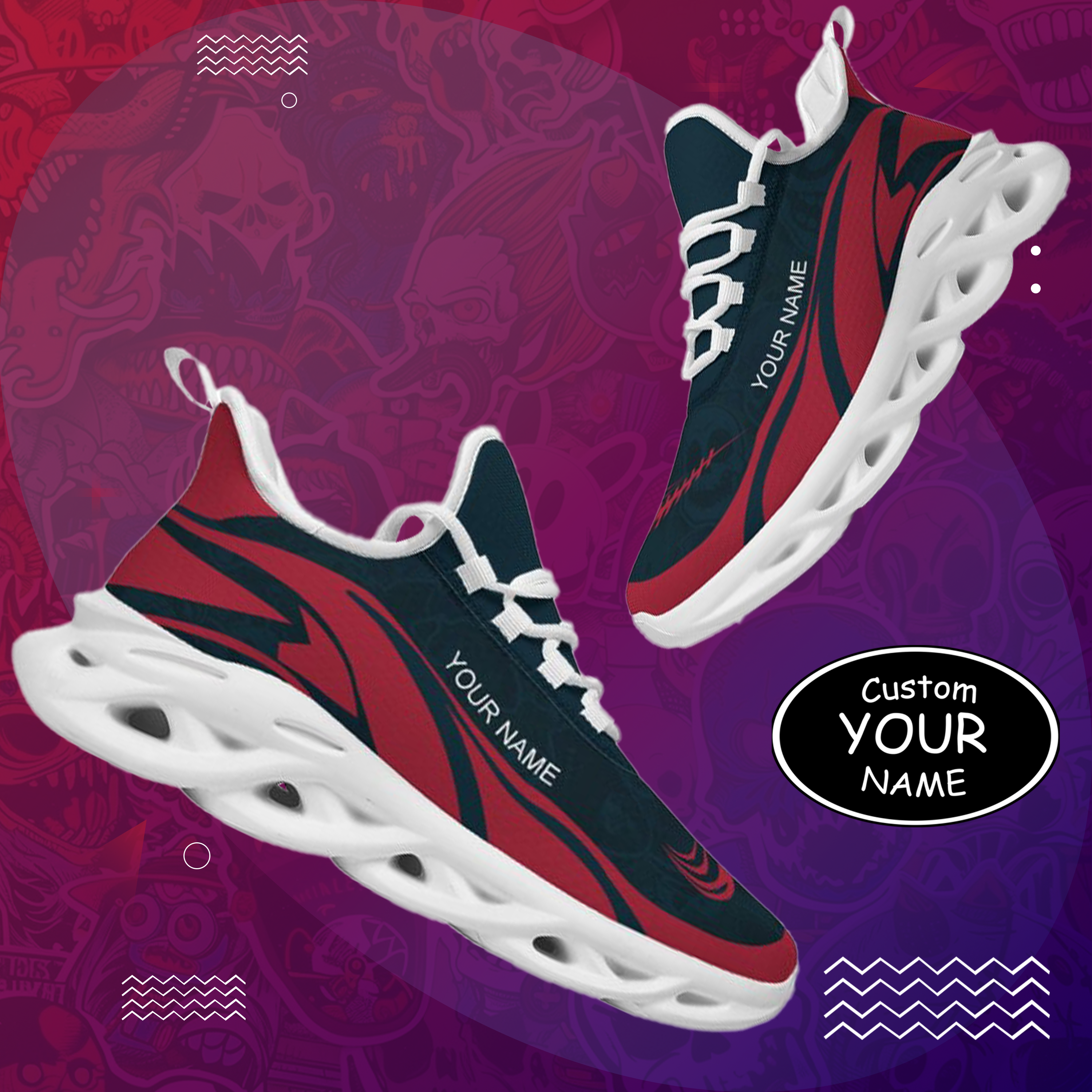 Personalized  Texas Sneakers, Custom Breathable Walking Shoes, Patriotic Running Shoes,Max Sowl 250312-1