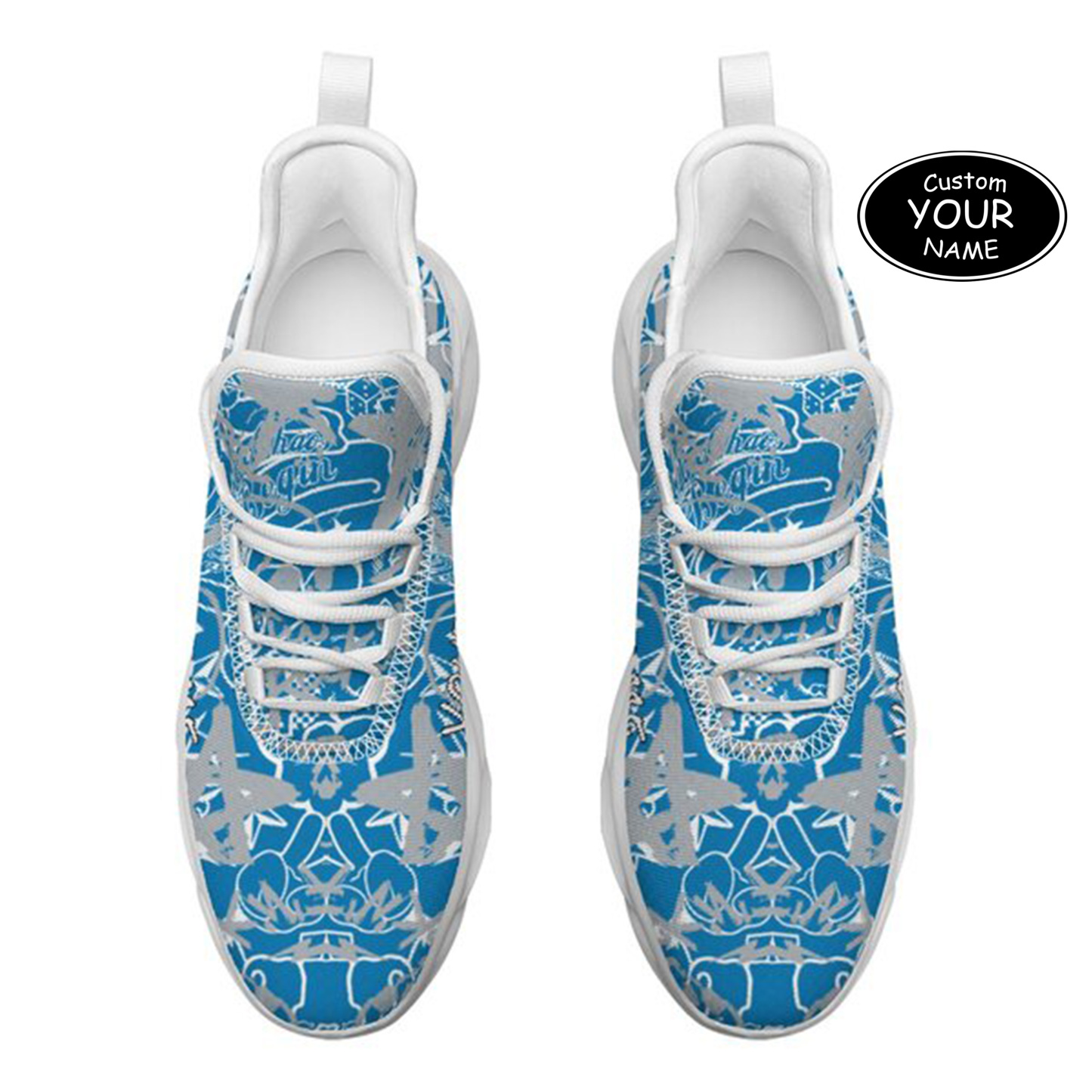 Max Sowl-25-yy-Detroit-11-8, Personalized Detroit Sneakers, Custom Breathable Walking Shoes, Patriotic Running Shoes