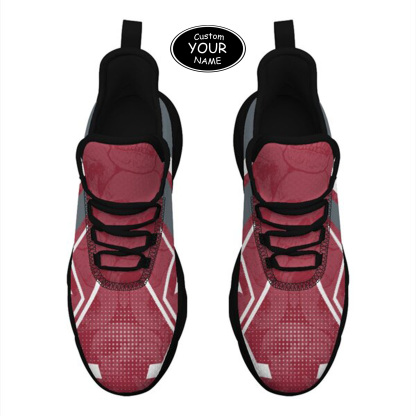 Max Sowl-25-yy-Pullman-10-5, Personalized Washington State Cougars Custom Max Sowl Shoes, Personalized Skull Sport Footwear, Custom Color-Blocked Running Shoes