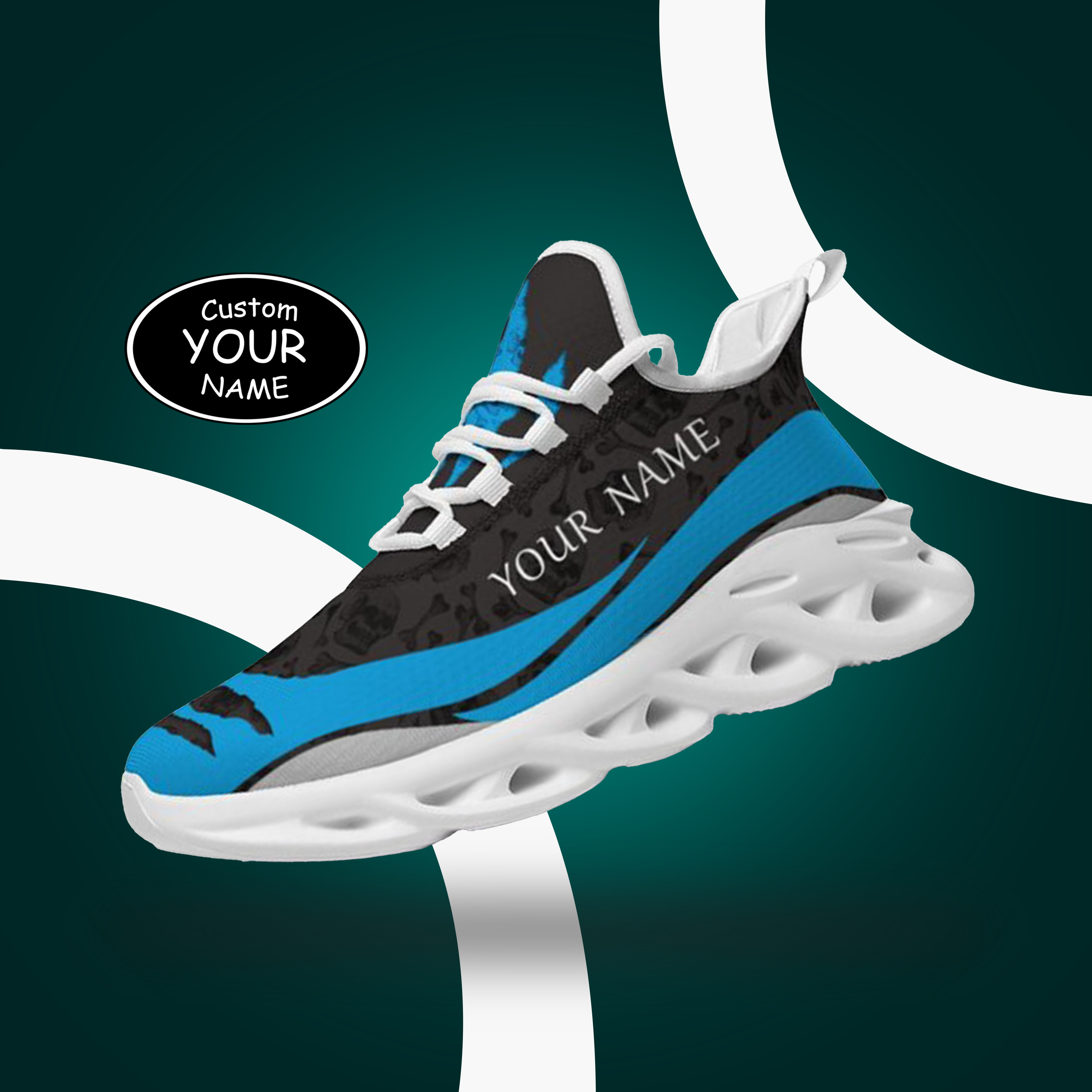 Max Sowl-25-cy-Carolina-5-3，Personalized  Carolina Sneakers, Custom Breathable Walking Shoes, Patriotic Running Shoes