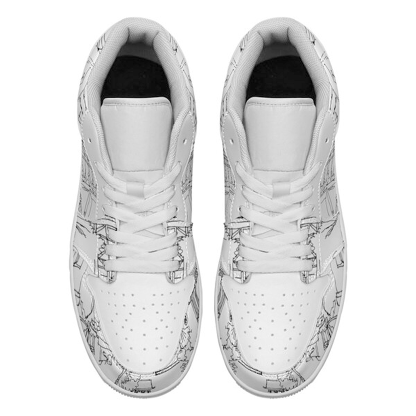 Jordan 1-25-cy-Quiet Luxe-9, Jordan 1 Retro Low Sneakers, Personalized Light Luxury Vintage Sneakers, Custom Printed Design, Light Breathable, Casual Walking Shoes, Fashion Sneakers