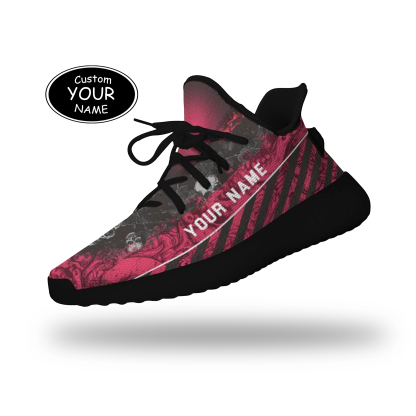 SH051-25-cy-Atlanta-3-2，Personalized  Atlanta Sneakers, Custom Breathable Walking Shoes, Patriotic Running Shoes