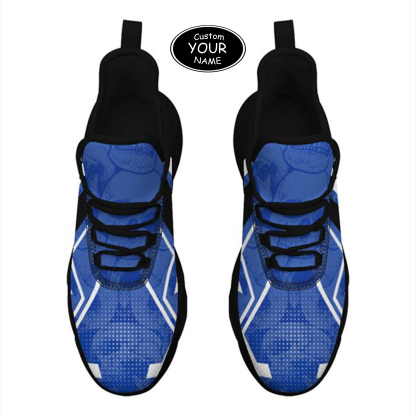 Max Sowl-25-yy-Lexington-12-5, Personalized Kentucky Wildcats Custom Max Sowl Shoes, Personalized Skull Sport Footwear, Custom Color-Blocked Running Shoes