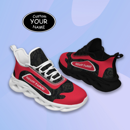 Personalized Cincinnati Bearcats Custom Max Sowl Shoes, Patriotic Running Sneakers, Custom Comfortable Walking Shoes