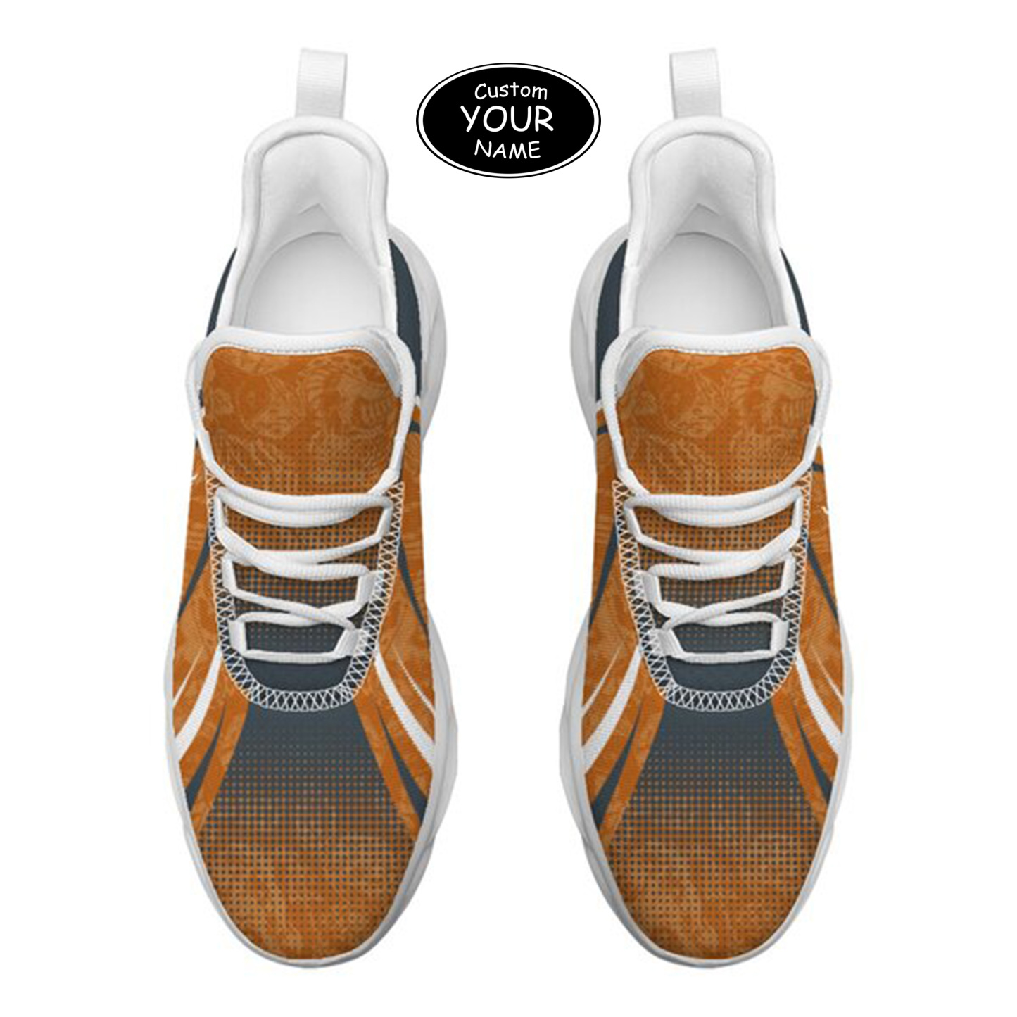 Max Sowl-25-yy-Austin-9-6, Personalized Texas Longhorns Custom Max Sowl Shoes, Personalized Skull Sport Footwear, Custom Color-Blocked Running Shoes