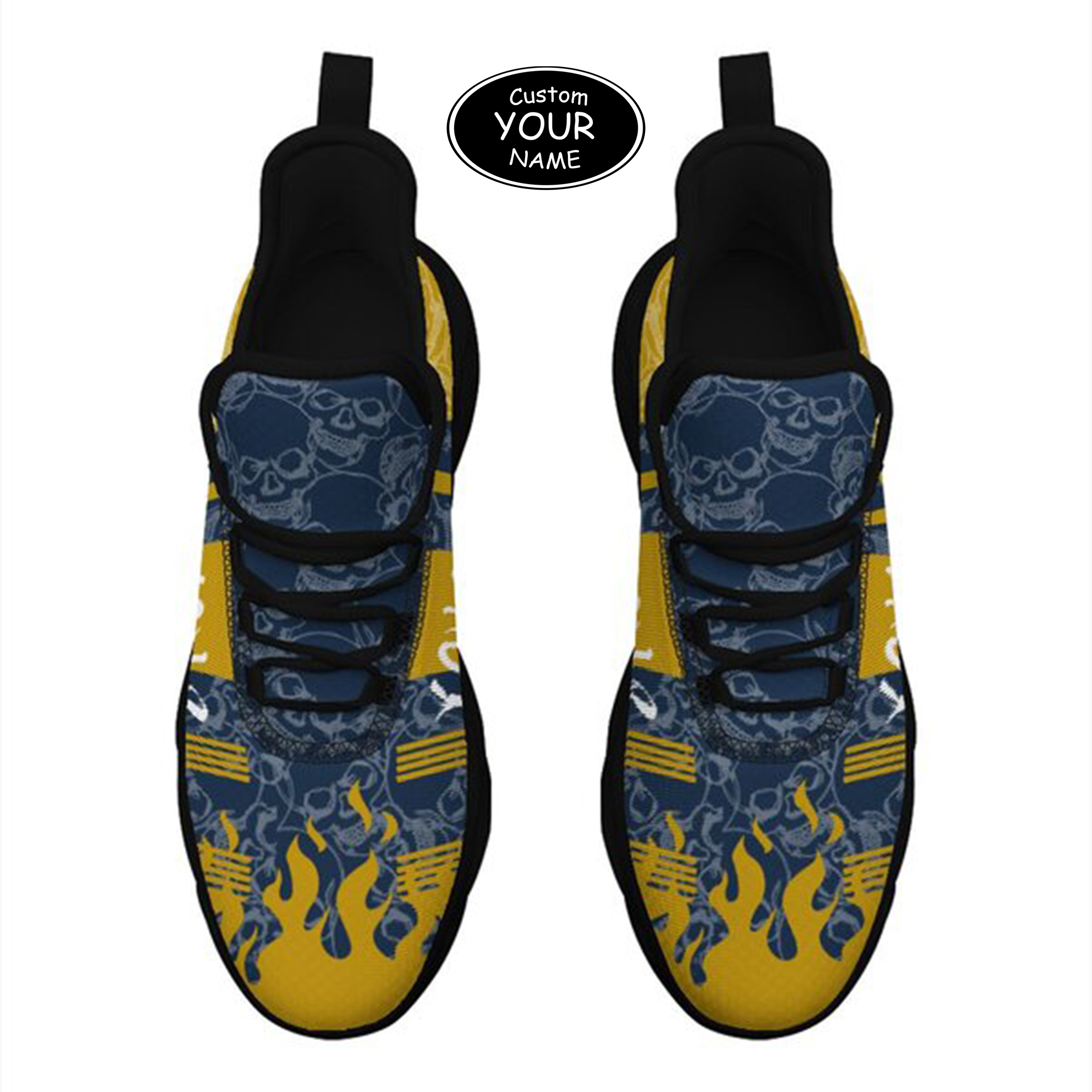 Max Sowl-25-yy-South Bend-5-3, Personalized Notre Dame Fighting Irish Custom Max Sowl Shoes, Patriotic Running Sneakers, Custom Comfortable Walking Shoes