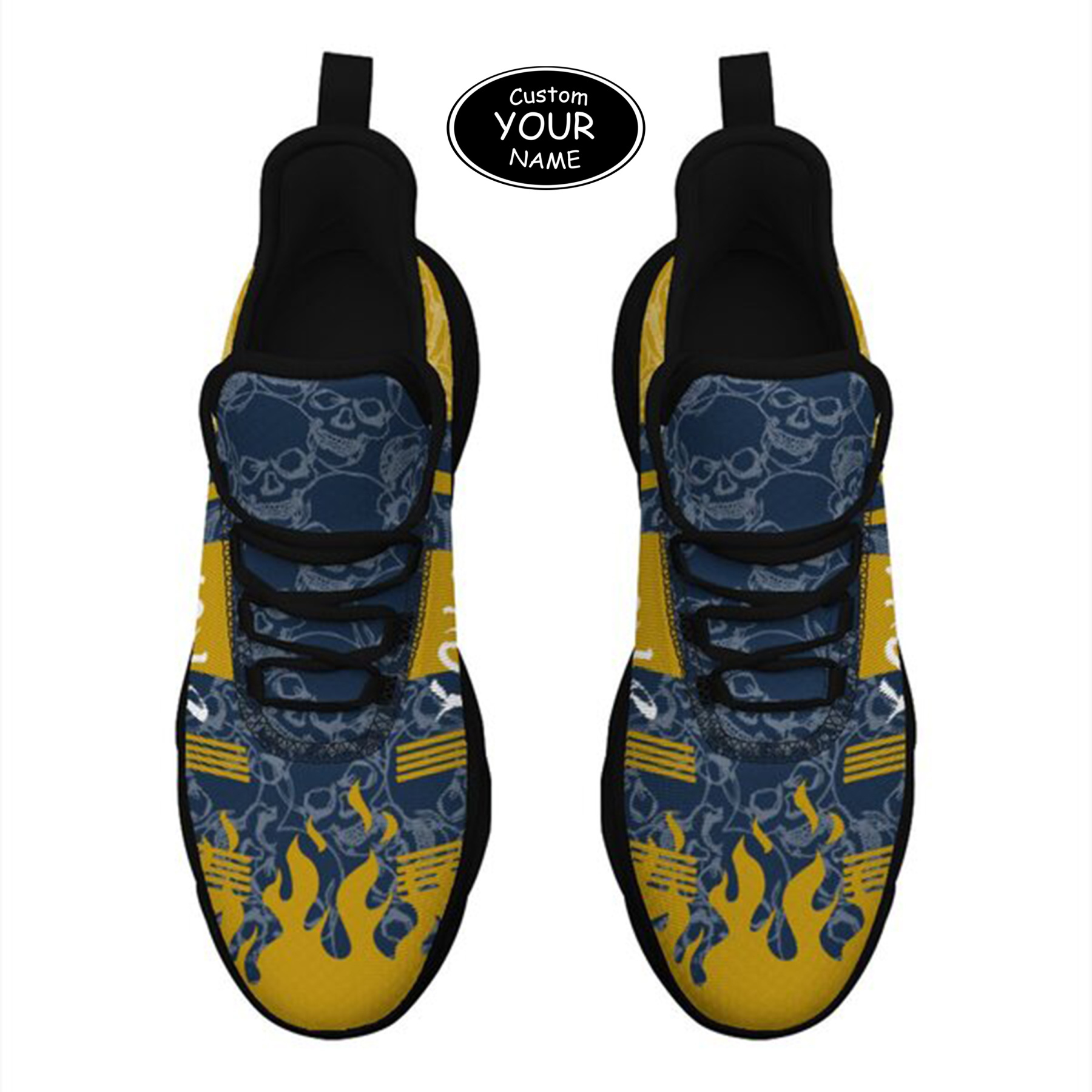 Max Sowl-25-yy-South Bend-5-3, Personalized Notre Dame Fighting Irish Custom Max Sowl Shoes, Patriotic Running Sneakers, Custom Comfortable Walking Shoes