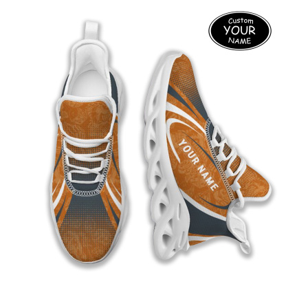 Max Sowl-25-yy-Austin-9-6, Personalized Texas Longhorns Custom Max Sowl Shoes, Personalized Skull Sport Footwear, Custom Color-Blocked Running Shoes