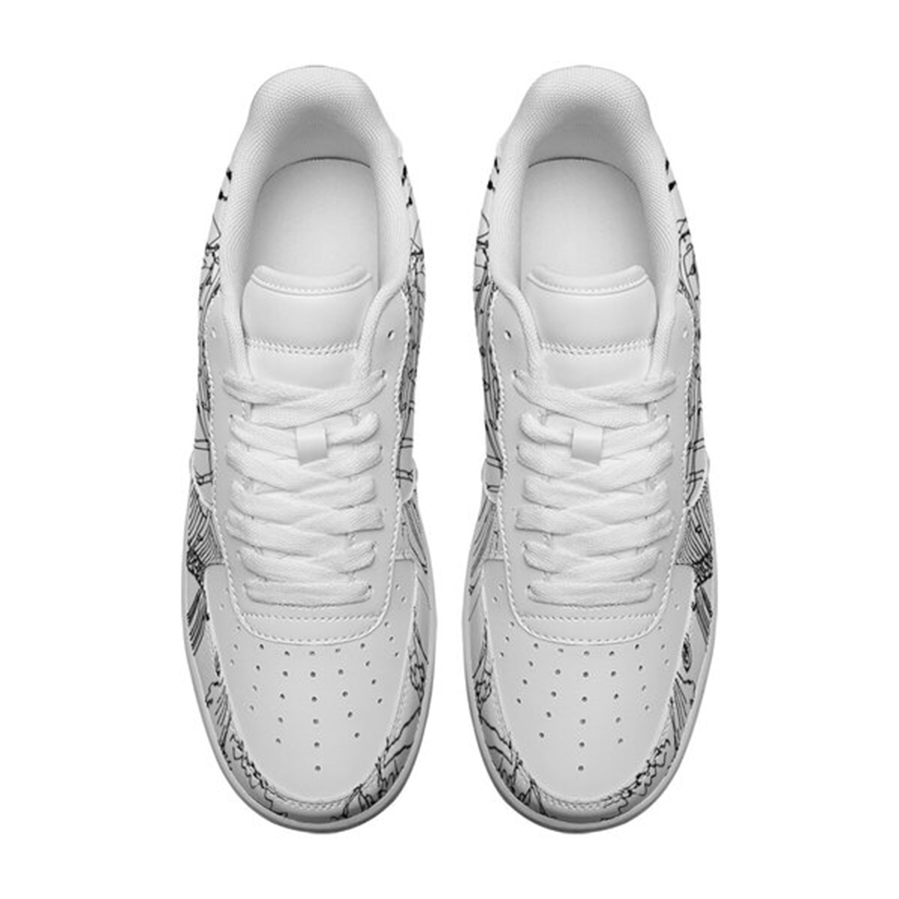 Air Force 1-25-cy-Quiet Luxe-9, Personalized Light Luxury Vintage Sneakers, Custom Printed Design, Light Breathable, Casual Walking Shoes, Fashion Sneakers