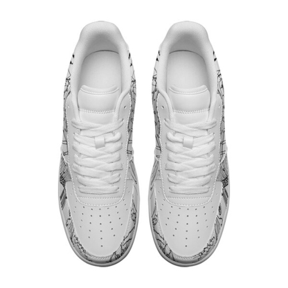 Air Force 1-25-cy-Quiet Luxe-9, Personalized Light Luxury Vintage Sneakers, Custom Printed Design, Light Breathable, Casual Walking Shoes, Fashion Sneakers