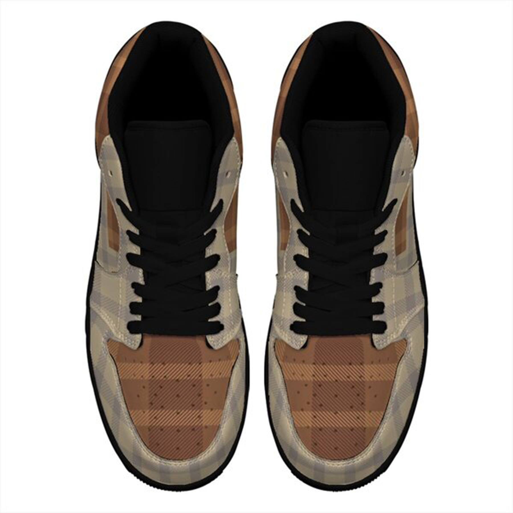 Jordan 1-25-yy-Quiet Luxe-8, Personalized Light Luxury Vintage Sneakers, Custom Patchwork Design, Light Breathable, Casual Walking Shoes, Fashion Sneakers