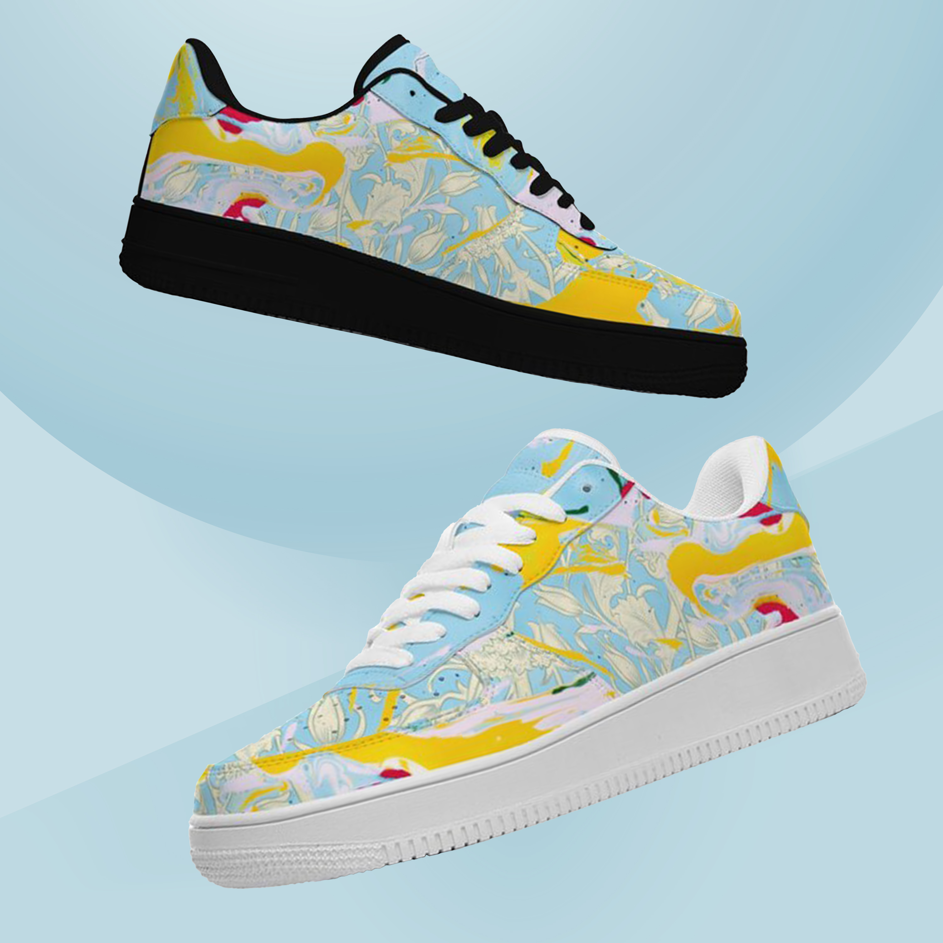 Personalized Light Luxury Vintage Sneakers, Custom Printed Design, Light Breathable, Casual Walking Shoes, Fashion Sneakers Boots