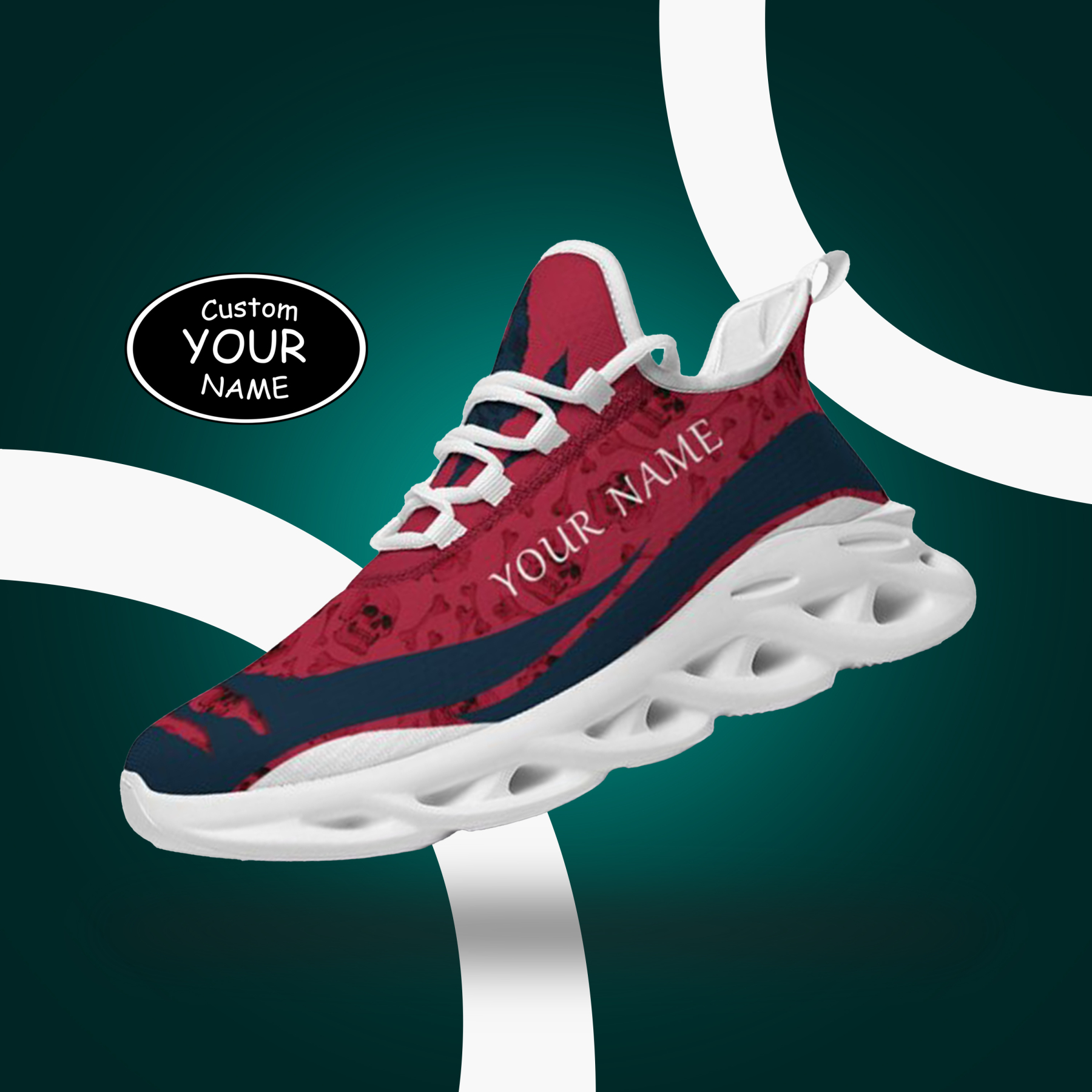 Max Sowl-25-cy-Houston-12-3，Personalized  Houston Sneakers, Custom Breathable Walking Shoes, Patriotic Running Shoes
