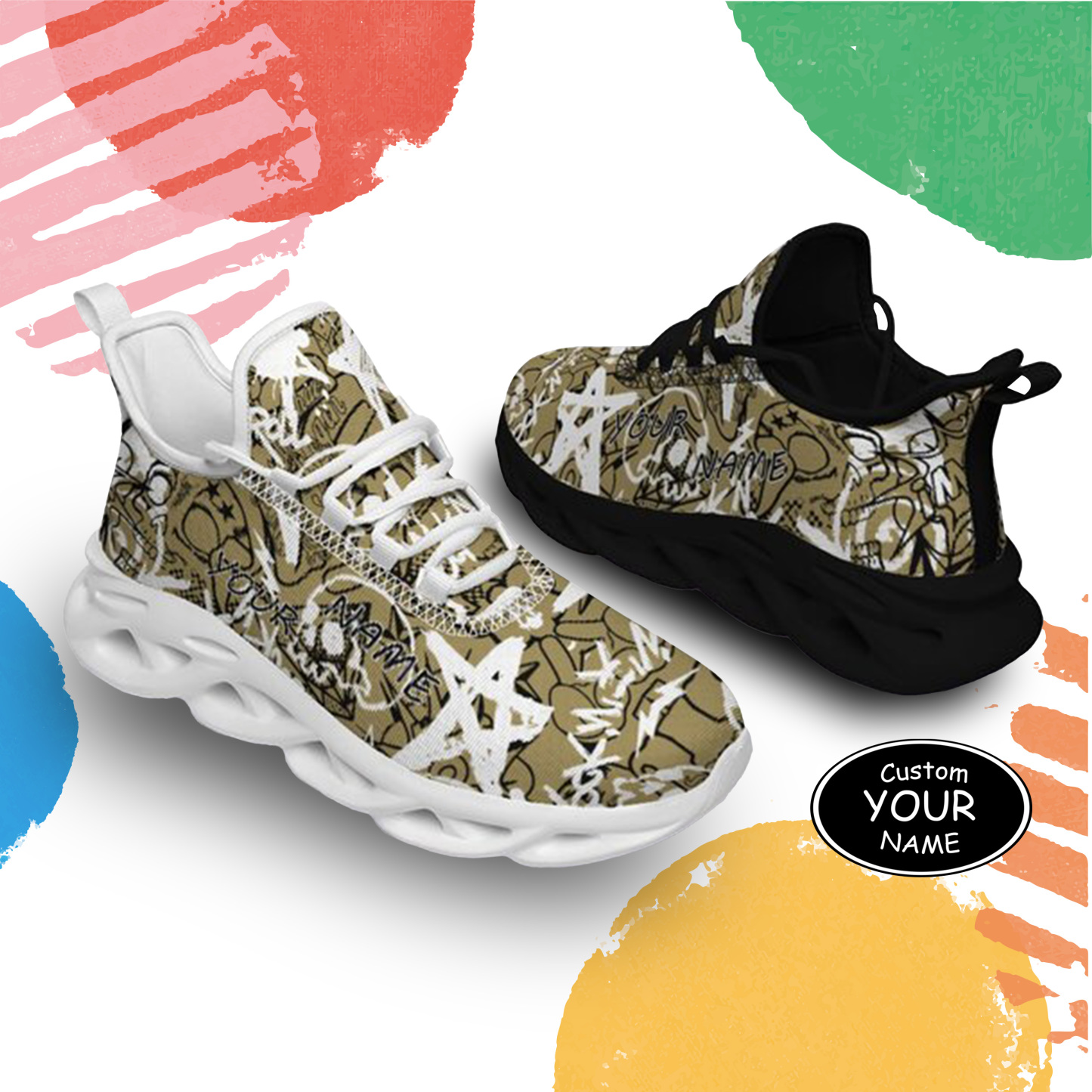 Max Sowl-25-yy-New Orleans-19-8, Personalized New Orleans Sneakers, Custom Breathable Walking Shoes, Patriotic Running Shoes