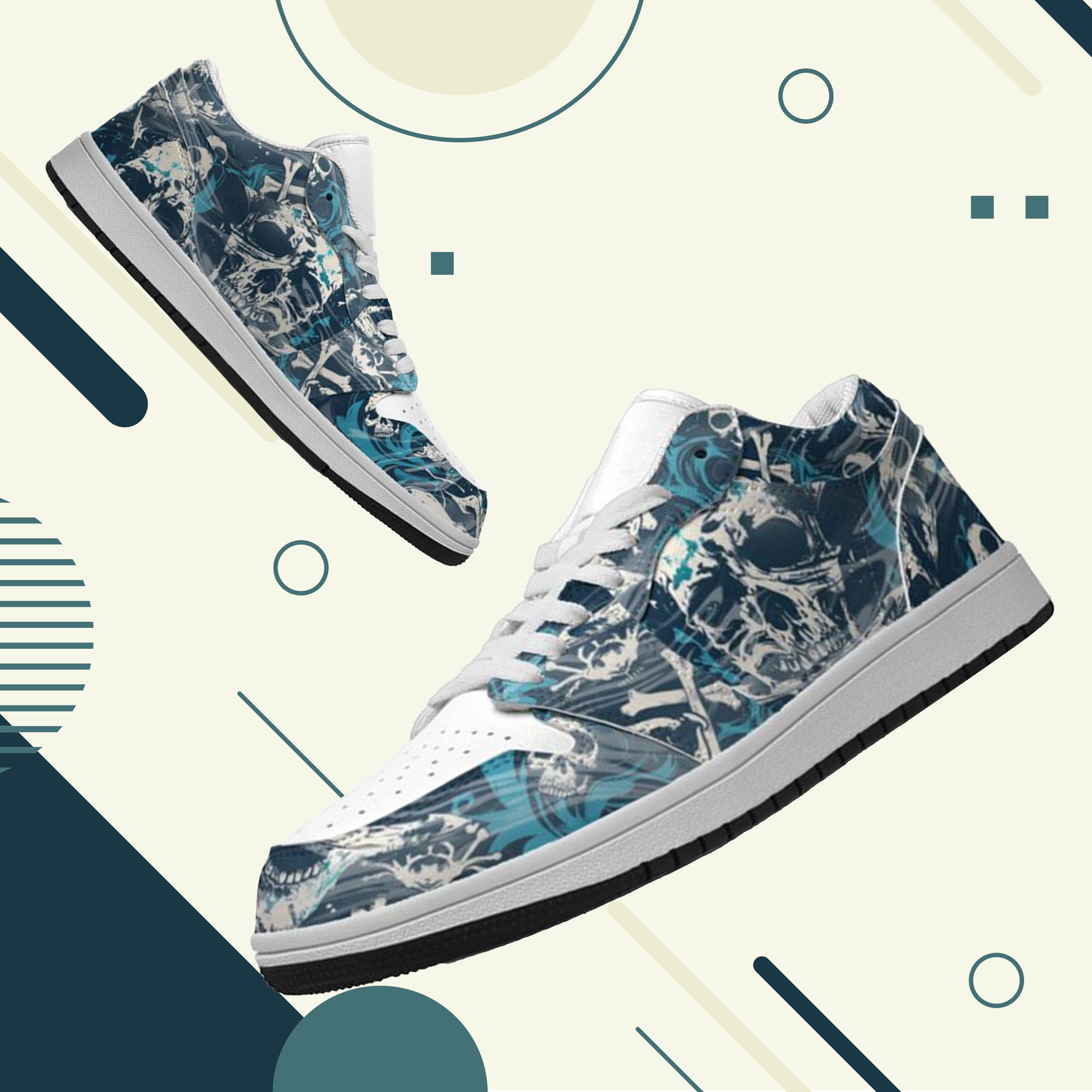 Jordan 1 Low-25-yy-skull-15, Jordan 1 Retro Low Sneakers, Personalized Gothic Shoes, Skull Design, Unisex Non Slip Walking Sneakers, Lightweight Breathable Running Shoes, Casual Sports Shoes, Unique Holidays Gifts