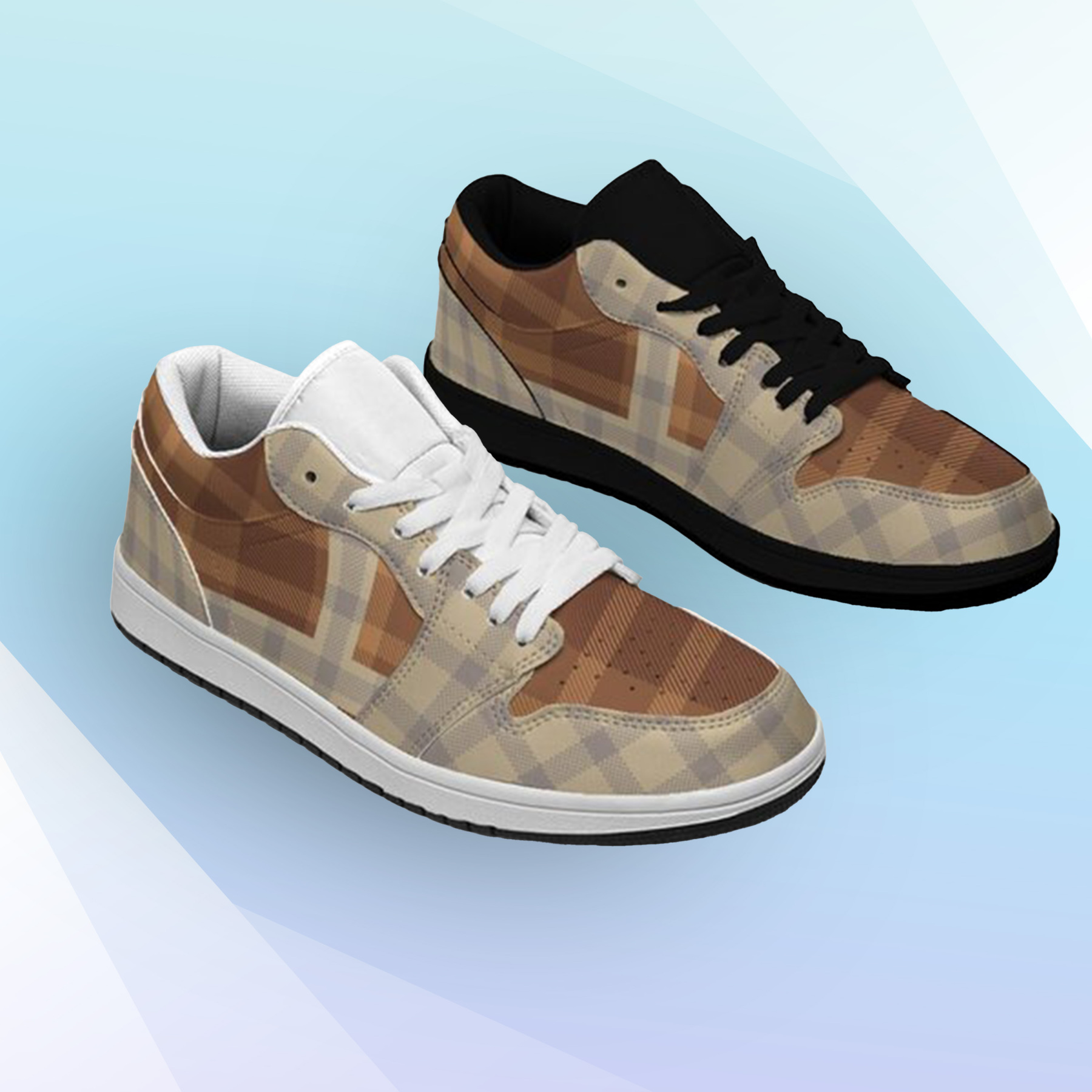 Jordan 1-25-yy-Quiet Luxe-8, Personalized Light Luxury Vintage Sneakers, Custom Patchwork Design, Light Breathable, Casual Walking Shoes, Fashion Sneakers