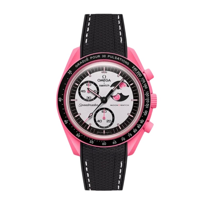 Swatch Omega Straps MoonSwatch Mission to The Pink Moonphase watch band
