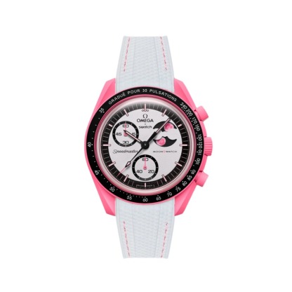 F‌or Swatch Omega Straps MoonSwatch Mission to The Pink Moonphase watch band