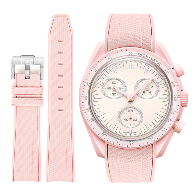 F‌or Swatch Omega Straps Moonswatch MISSION TO VENUS  Rubber watch band