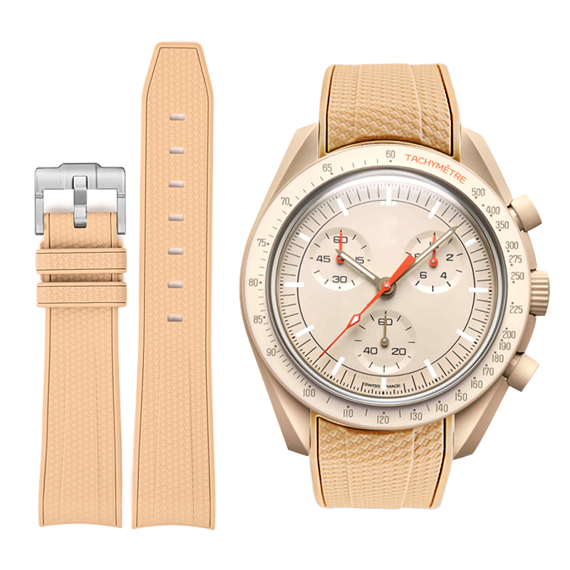 For Swatch Omega Rubber Watch Strap MOONSWATCH MISSION TO JUPITER Watch Band