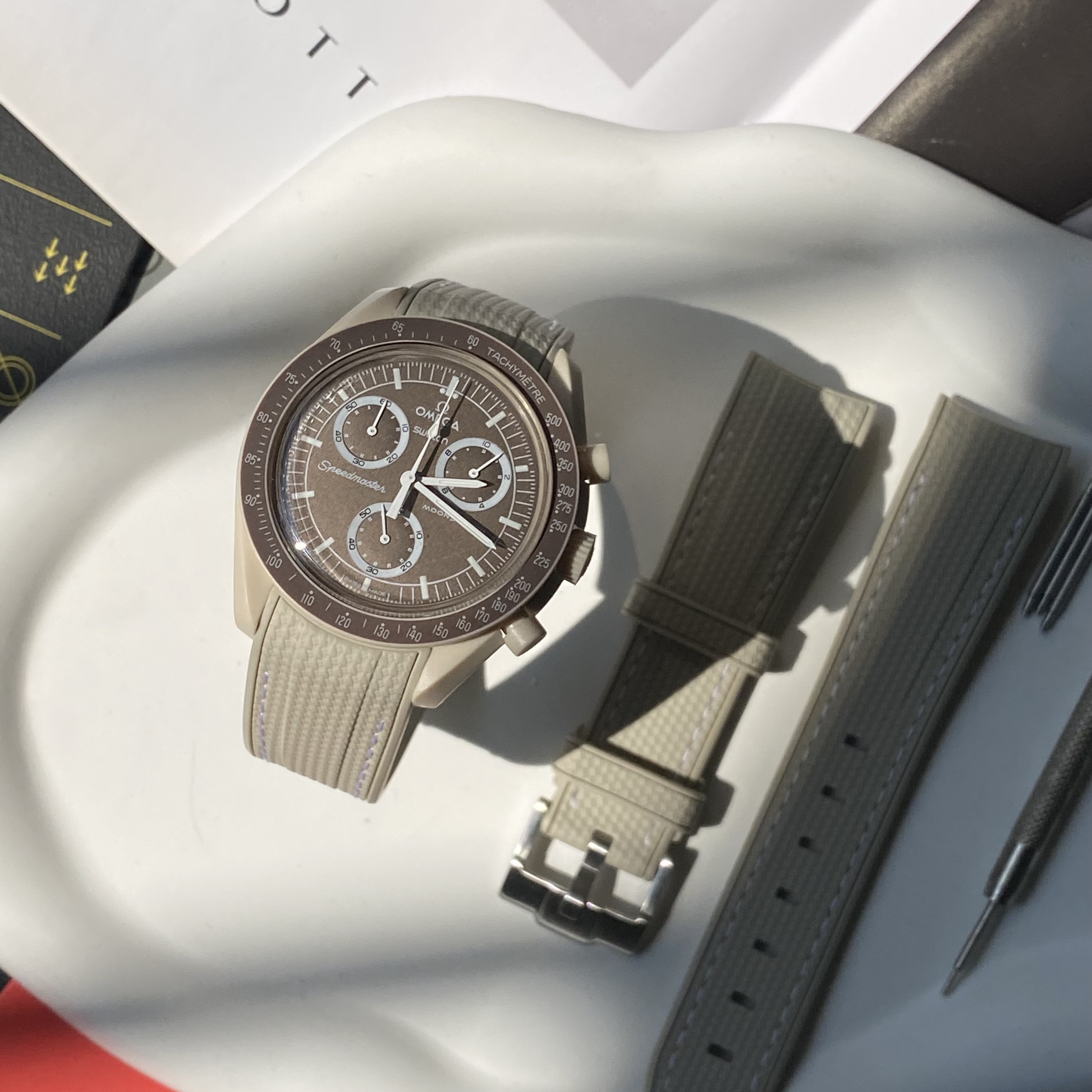 For Swatch Omega Straps moomswatch MISSION ON EARTH - DESER watch band