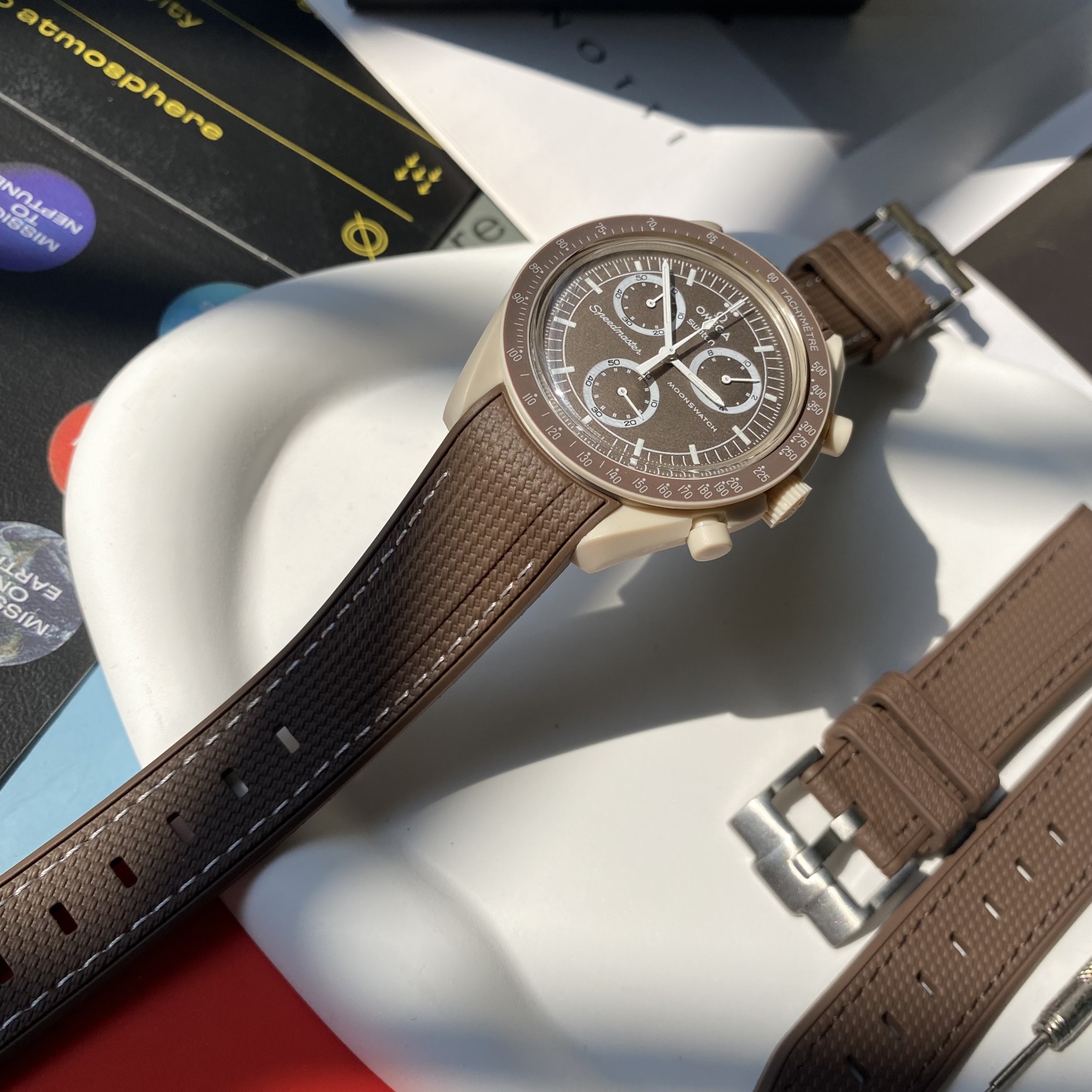 For Swatch Omega Straps moomswatch MISSION ON EARTH - DESER watch band
