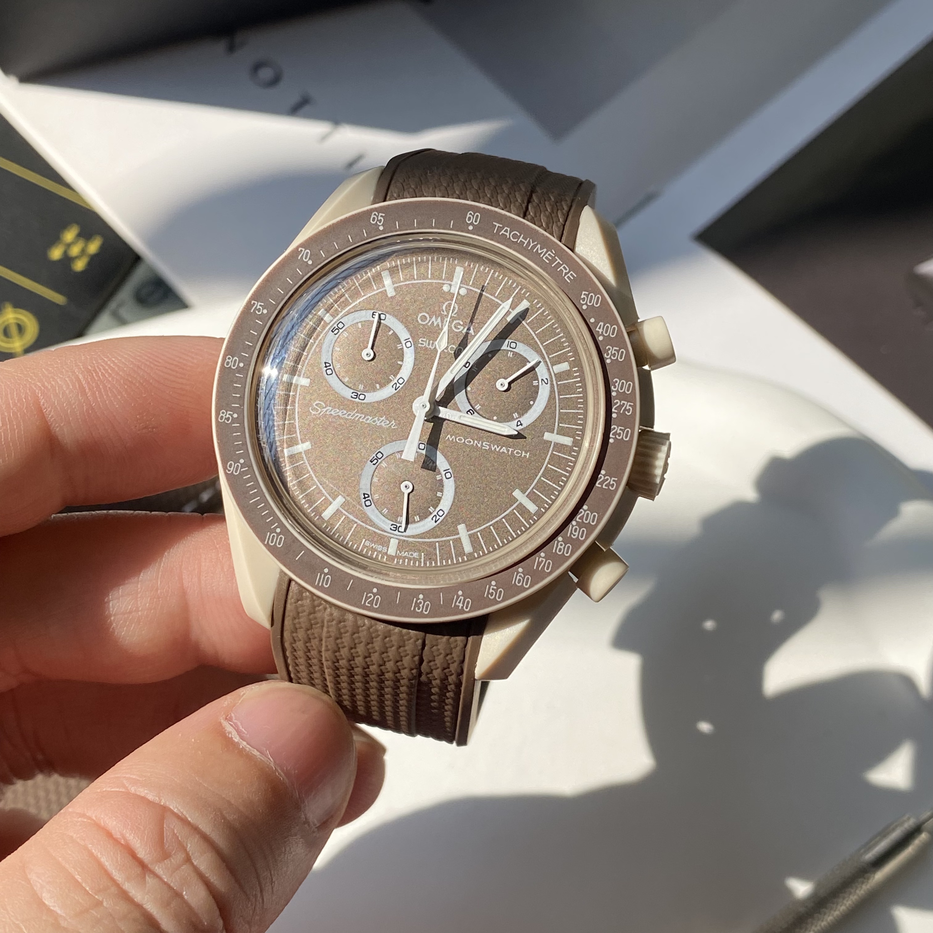For Swatch Omega Straps moomswatch MISSION ON EARTH - DESER watch band