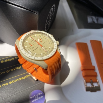 For Swatch Omega Rubber Watch Strap MOONSWATCH MISSION TO JUPITER Watch Band
