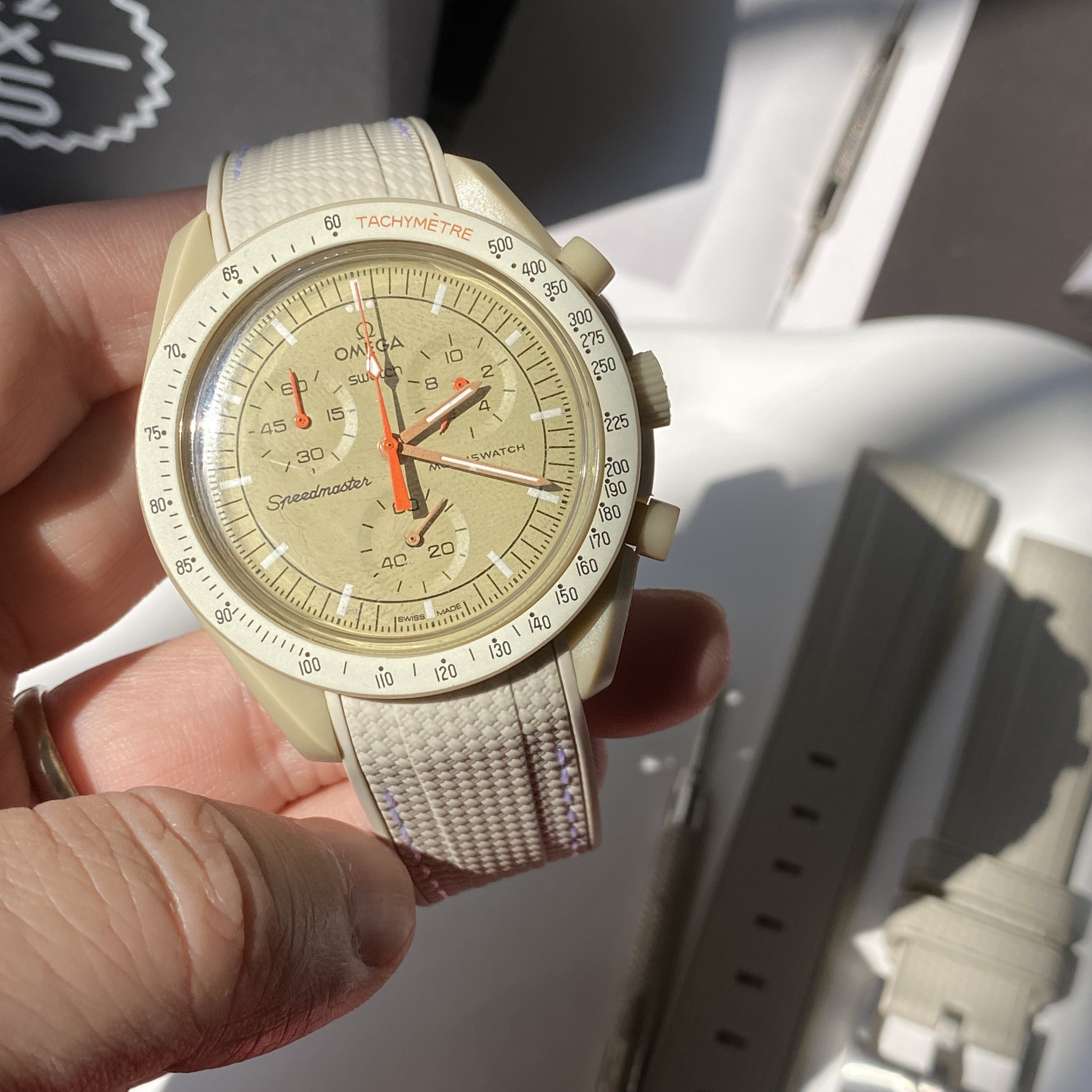 For Swatch Omega Rubber Watch Strap MOONSWATCH MISSION TO JUPITER Watch Band