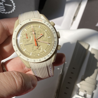 For Swatch Omega Rubber Watch Strap MOONSWATCH MISSION TO JUPITER Watch Band