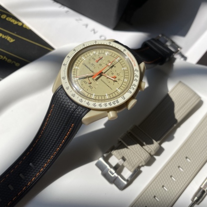For Swatch Omega Rubber Watch Strap MOONSWATCH MISSION TO JUPITER Watch Band