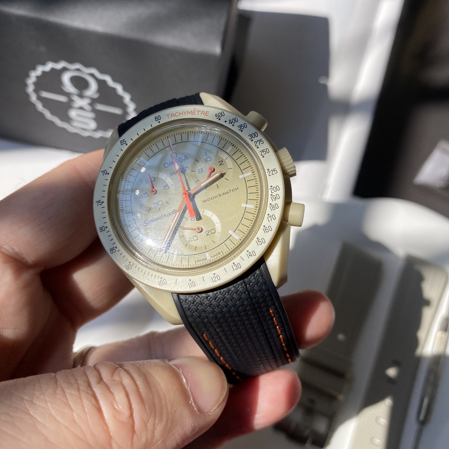 For Swatch Omega Rubber Watch Strap MOONSWATCH MISSION TO JUPITER Watch Band