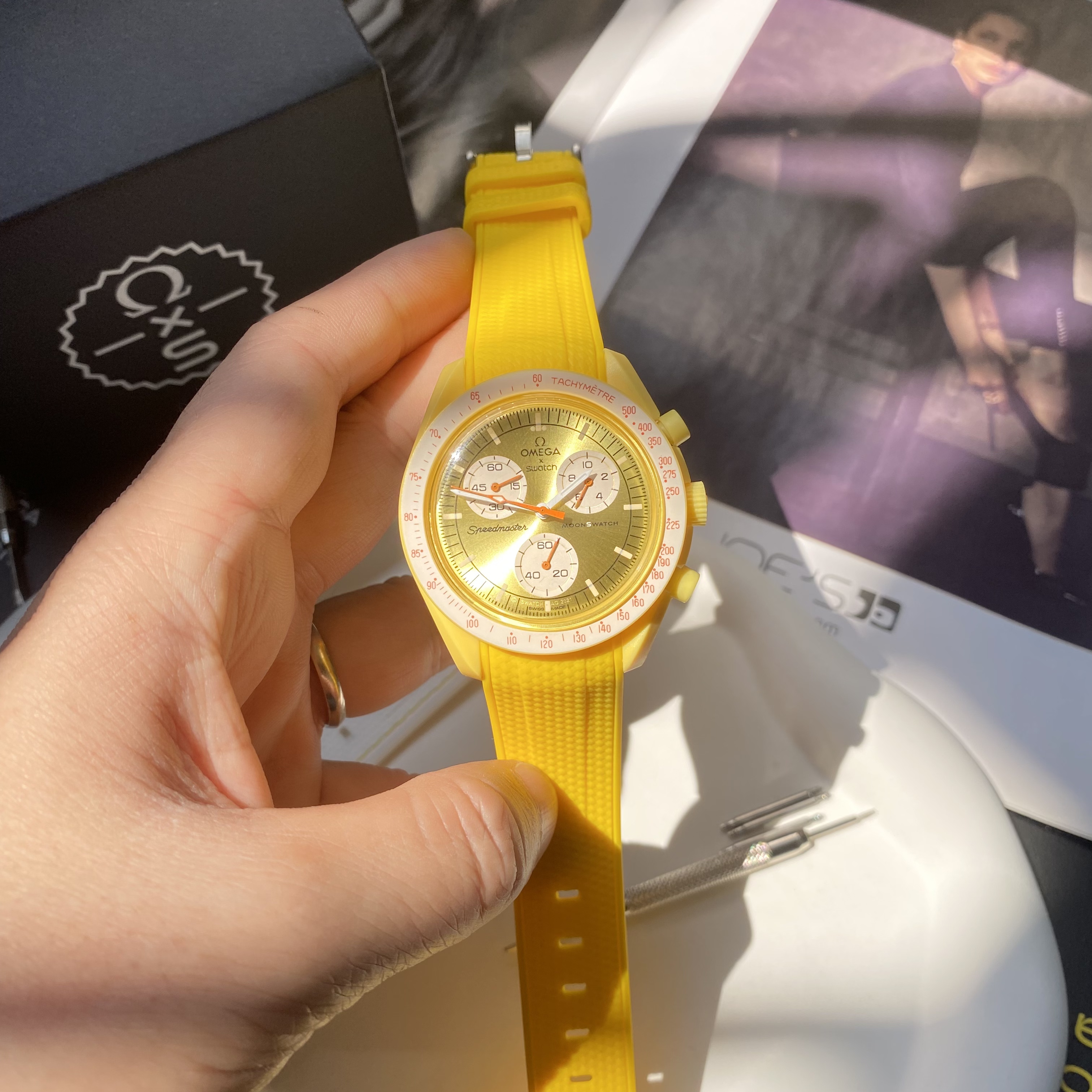 FOR Swatch Omega Strap Rubber Moonswatch MISSION TO THE SUN  Straps