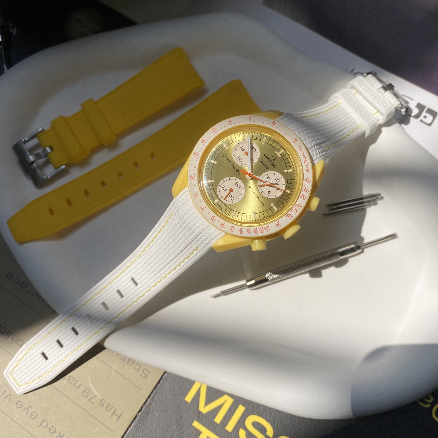 FOR Swatch Omega Strap Rubber Moonswatch MISSION TO THE SUN  Straps