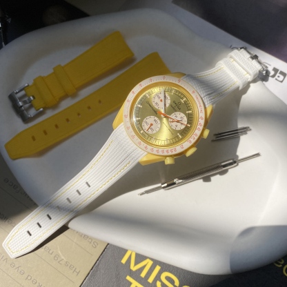 FOR Swatch Omega Strap Rubber Moonswatch MISSION TO THE SUN  Straps