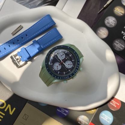 F‌or Swatch Omega Straps MoonSwatch Mission on Earth  Rubber watch band