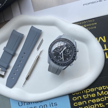 F‌or Swatch Omega Straps MoonSwatch Mission to the Moon watch band