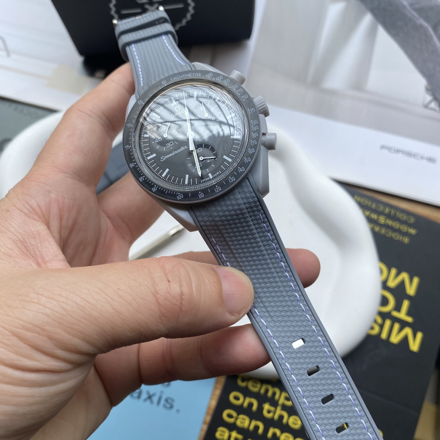 F‌or Swatch Omega Straps MoonSwatch Mission to the Moon watch band