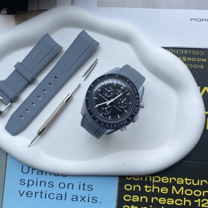 F‌or Swatch Omega Straps MoonSwatch Mission to the Moon watch band