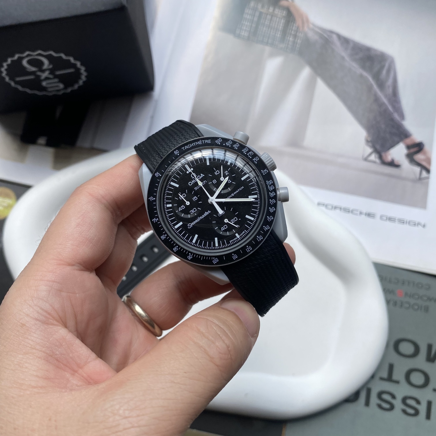 F‌or Swatch Omega Straps MoonSwatch Mission to the Moon watch band