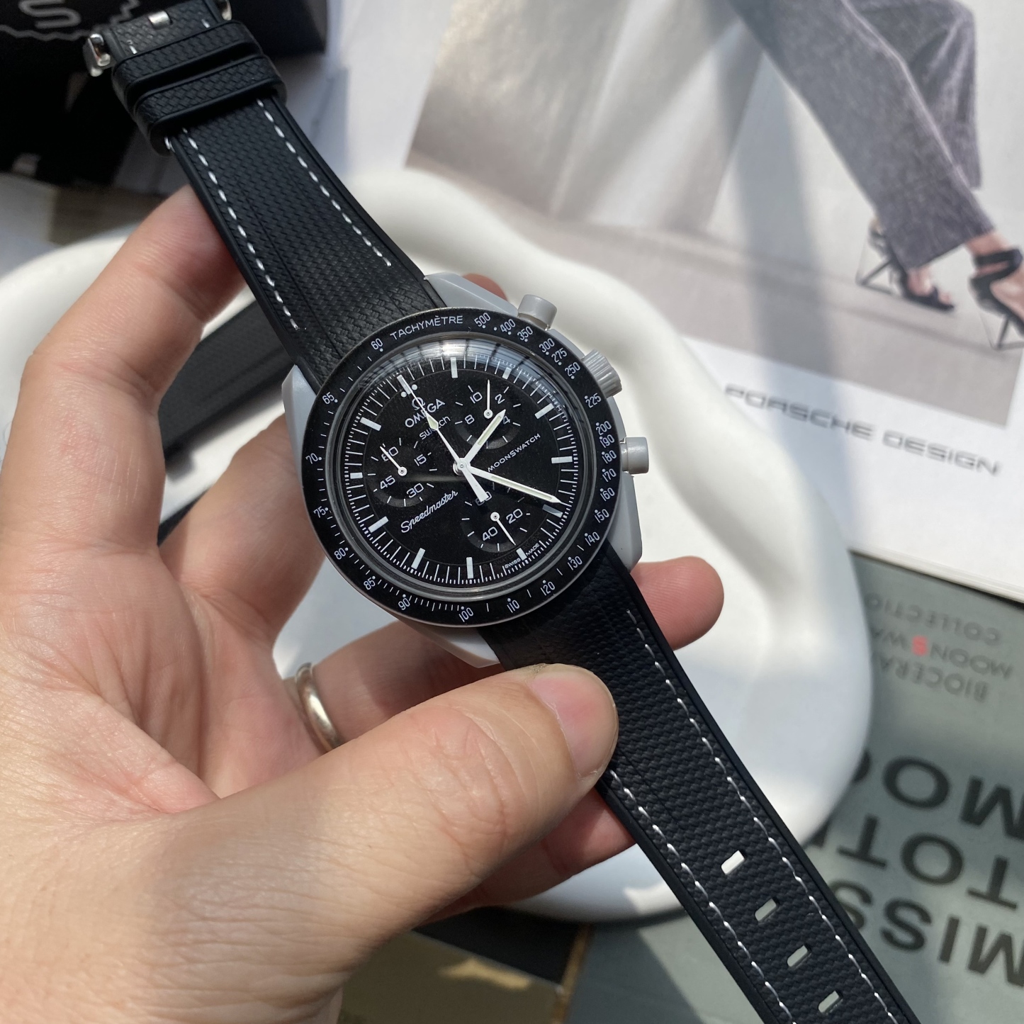 F‌or Swatch Omega Straps MoonSwatch Mission to the Moon watch band