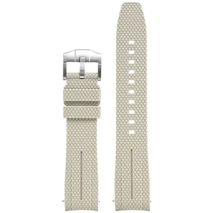 Silicone Quick-Release Woven Texture Watch Strap for Swatch Omega, Compatible with Snoopy 1995 Edition