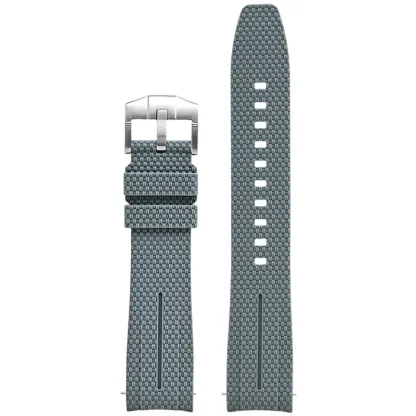 Silicone Quick-Release Woven Texture Watch Strap for Swatch Omega, Compatible with Snoopy 1995 Edition