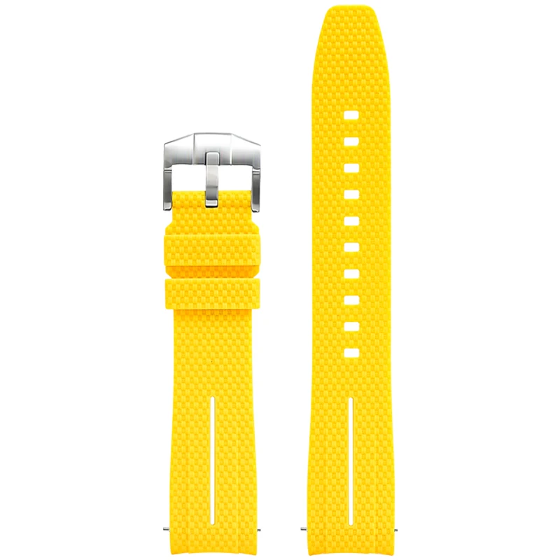 Silicone Quick-Release Woven Texture Watch Strap for Swatch Omega, Compatible with Snoopy 1995 Edition