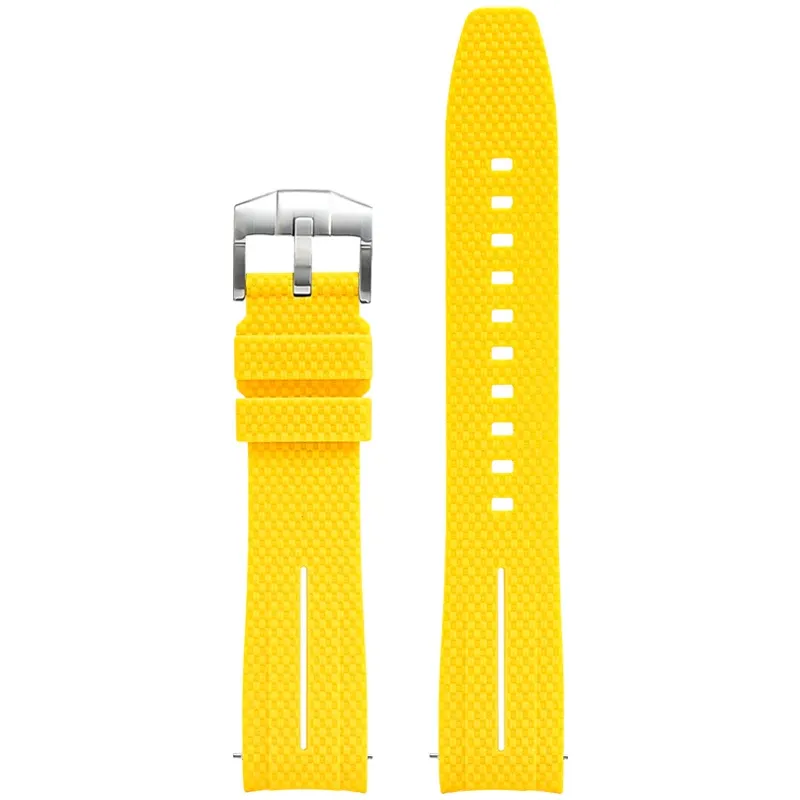 Silicone Quick-Release Woven Texture Watch Strap for Swatch Omega, Compatible with Snoopy 1995 Edition