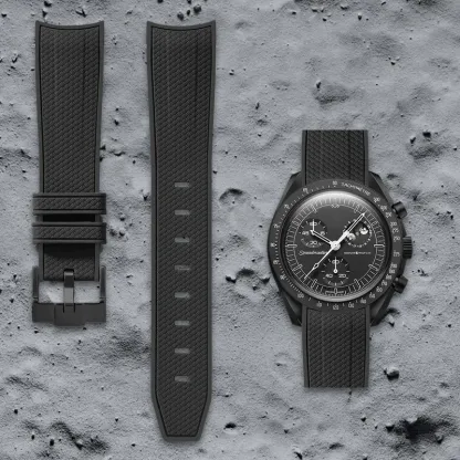 Swatch Omega Collaboration Watch with Quick Release Strap, 1995 Snoopy on the Moon Edition