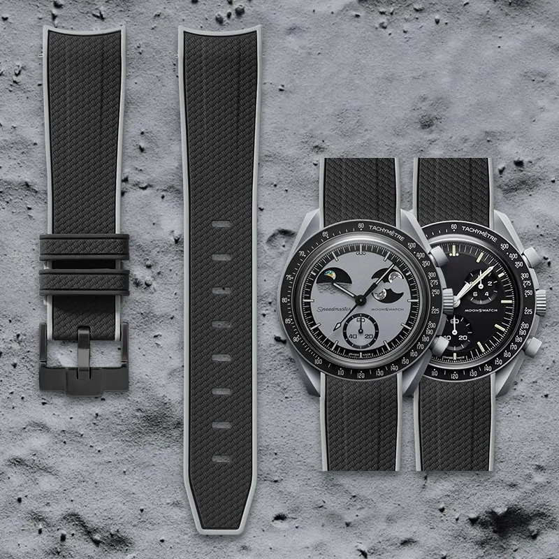 Swatch Omega Collaboration Watch with Quick Release Strap, 1995 Snoopy on the Moon Edition