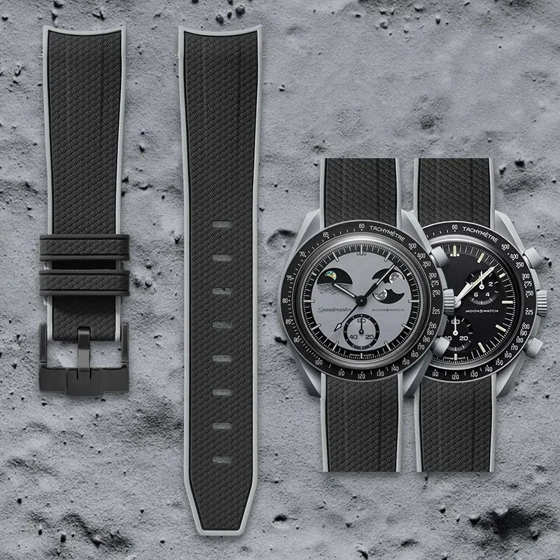 Swatch Omega Collaboration Watch with Quick Release Strap, 1995 Snoopy on the Moon Edition