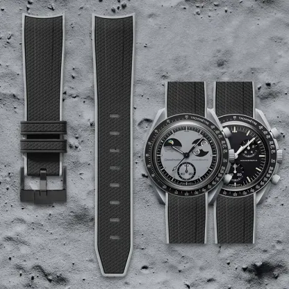 Swatch Omega Collaboration Watch with Quick Release Strap, 1995 Snoopy on the Moon Edition